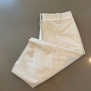 Elie Tahari White & Blue Striped Capri Women's Pants size 8